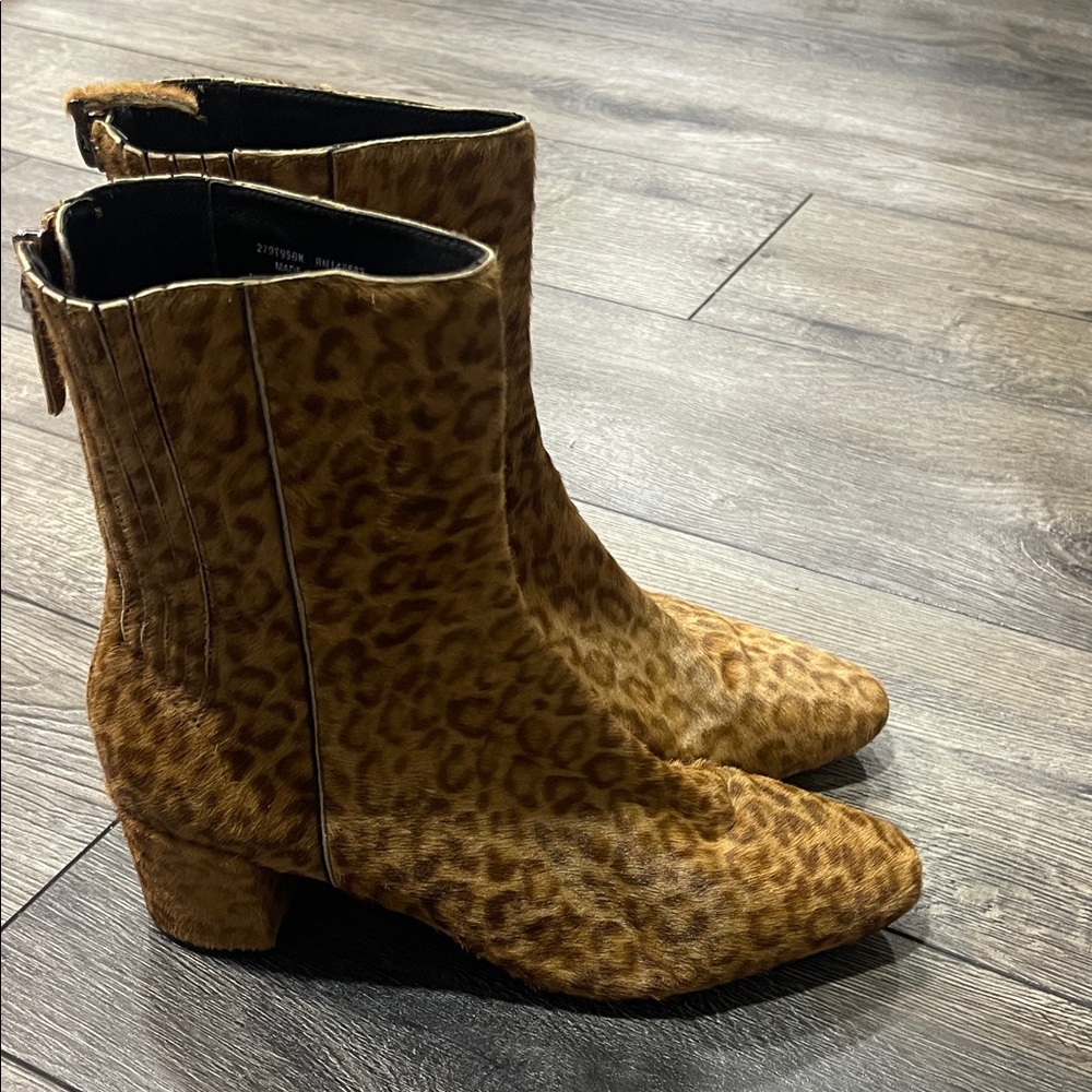 Stylish Leopard Print Ankle Booties